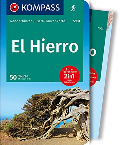 KOMPASS Wanderführer El Hierro, 50 Touren mit Extra-Tourenkarte: GPS-Daten zum Download