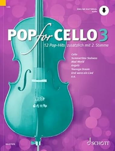 Pop for Cello: 12 Pop-Hits zusätzlich mit 2. Stimme. Band 3. 1-2 Violoncelli. (Pop for Cello, Band 3) Pop for Cello: 12 Pop-Hits zusätzlich mit 2. Stimme. Band 3. 1-2 Violoncelli. (Pop for Cello, Band 3)