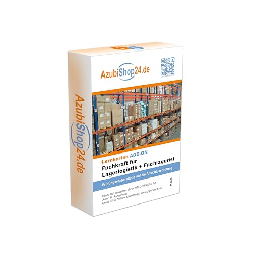 Add-on- Lernkarten Fachlagerist + Fachkraft für Lagerlogistik Prüfungswissen: Prüfungsvorbereitung auf die Abschlussprüfung Add-on- Lernkarten Fachlagerist + Fachkraft für Lagerlogistik Prüfungswissen: Prüfungsvorbereitung auf die Abschlussprüfung von Princoso GmbH