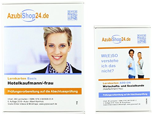 Kombi-Paket Hotelfachmann Lernkarten: Erfolgreiche Prüfungsvorbereitung auf die Abschlussprüfung Kombi-Paket Hotelfachmann Lernkarten: Erfolgreiche Prüfungsvorbereitung auf die Abschlussprüfung