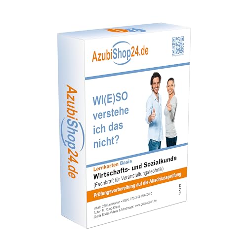 Lernkarten Wiso Wirtschafts- und Sozialkunde Fachkraft für Veranstaltungstechnik Prüfungsvorbereitung Wiso Prüfung: Wirtschafts- und Sozialkunde Prüfung Wiso Prüfungsvorbereitung