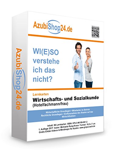 Prüfungsvorbereitung WISO Prüfung WISO Wirtschafts- und Sozialkunde Hotelfachmann Hotelfachfrau Lernkarten Wiso Prüfungswissen: Prüfungsvorbereitung Wiso Prüfung Wirtschafts- und Sozialkunde