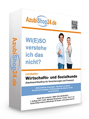 Prüfung WISO Wirtschafts- und Sozialkunde Kaufmann für Versicherungen und Finanzen Lernkarten Wiso Prüfungswissen: Prüfungsvorbereitung auf die Abschlussprüfung