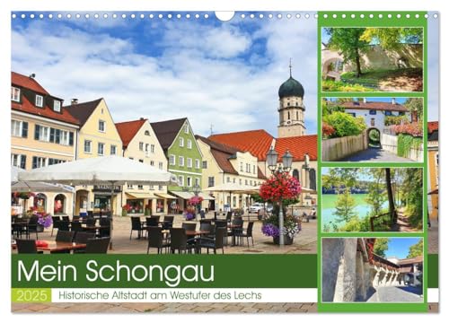 Mein Schongau - Historische Altstadt am Westufer des Lechs (Wandkalender 2025 DIN A3 quer), CALVENDO Monatskalender