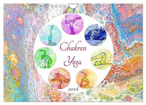 Chakren Yoga (Wandkalender 2024 DIN A4 quer), CALVENDO Monatskalender