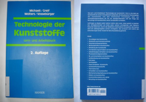 Technologie der Kunststoffe: Lern- und Arbeitsbuch von Hanser Fachbuch