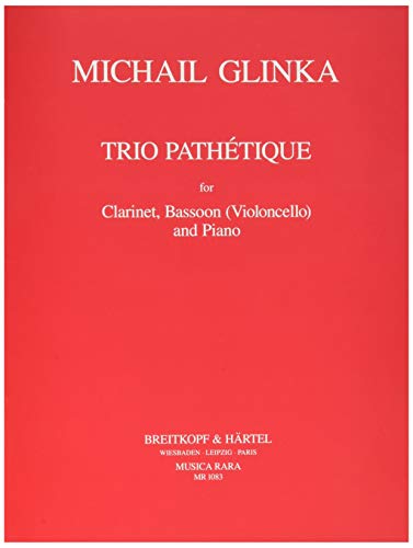 Trio Pathétique für Klarinette, Fagott (Cello) und Klavier (MR 1083) von Breitkopf & Härtel