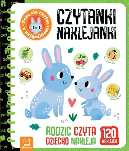 Czytanki-naklejanki. Uczę się czytać z zajączkiem. Rodzic czyta, dziecko nakleja von Aksjomat
