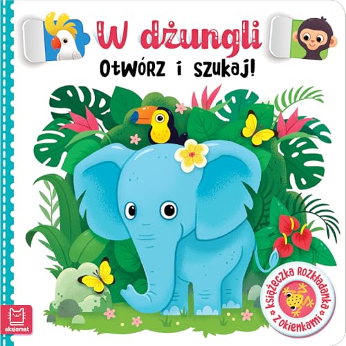 W dżungli. Otwórz i szukaj! Książeczka rozkładanka z okienkami von Aksjomat