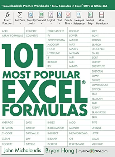 101 Most Popular Excel Formulas (101 Excel Series, Band 1) von My Excel Online