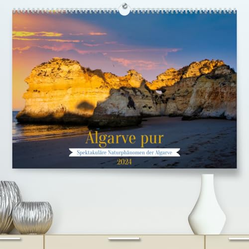 Algarve pur (hochwertiger Premium Wandkalender 2024 DIN A2 quer), Kunstdruck in Hochglanz
