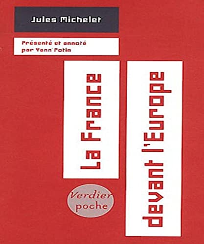 La France devant l'Europe (0000) von VERDIER