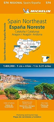 Michelin Katalonien, Aragon, Andorra: Straßen- und Tourismuskarte 1:400.000 (MICHELIN Regionalkarten)