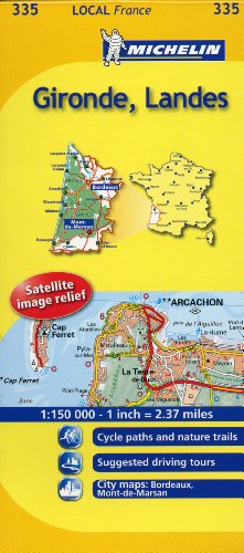 Mapa Local Gironde, Landes (Mapas Local Michelin)
