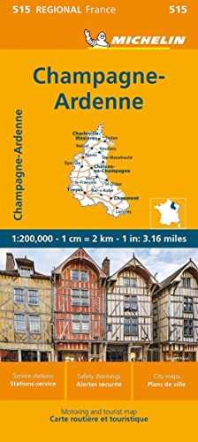 Michelin Champagne Ardennen: Straßen- und Tourismuskarte 1:200.000 (MICHELIN Regionalkarten) von Michelin, Vertrieb durch GRÄFE UND UNZER VERLAG GmbH