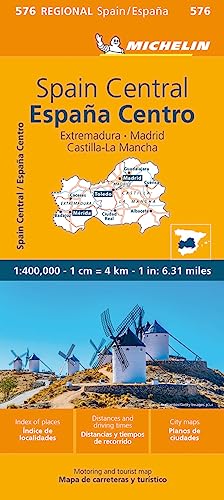 Michelin Estremadura, Kastilien-La Mancha, Madrid: Straßen- und Tourismuskarte 1:400 000 (MICHELIN Regionalkarten) von Gräfe und Unzer