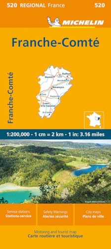 Michelin Franche-Comte: Straßen- und Tourismuskarte 1:200.000 (MICHELIN Regionalkarten)