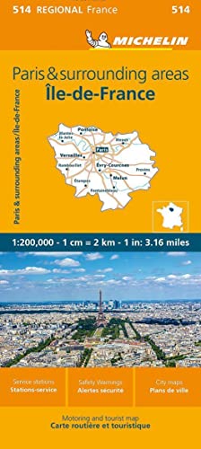 Michelin Ile de France: Straßen- und Tourismuskarte 1:200.000 (MICHELIN Regionalkarten) von Michelin, Vertrieb durch GRÄFE UND UNZER VERLAG GmbH