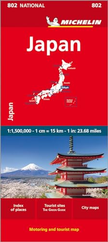 Michelin Japan: Straßen- und Tourismuskarte 1:1.500.000 (MICHELIN Nationalkarten) von Gräfe und Unzer
