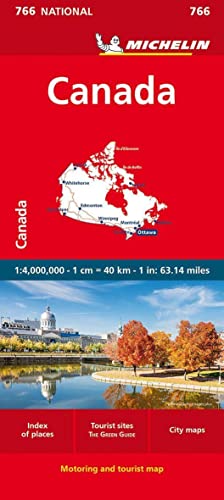 Michelin Kanada: Straßen- und Tourismuskarte 1:4.000.000 (MICHELIN Nationalkarten) von Michelin, Vertrieb durch GRÄFE UND UNZER VERLAG GmbH