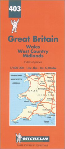 Great Britain: Wales, West County, Midlands (Michelin Maps)