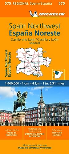 Michelin Kastilien-León, Madrid: Straßen- und Tourismuskarte 1:400 000 (MICHELIN Regionalkarten)