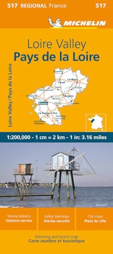 Michelin Loiretal: Straßen- und Tourismuskarte 1:200.000 (MICHELIN Regionalkarten) von MICHELIN