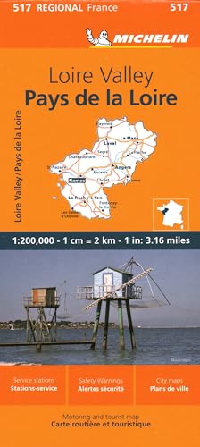 Michelin Loiretal: Straßen- und Tourismuskarte 1:200.000 (MICHELIN Regionalkarten)