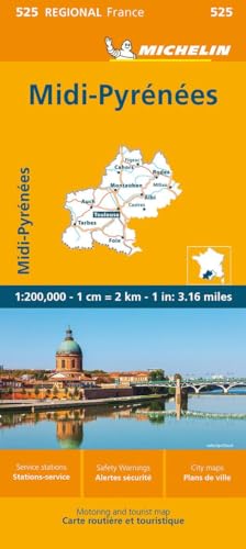 Michelin Midi-Pyrenees: Straßen- und Tourismuskarte 1:200.000 (MICHELIN Regionalkarten) von MICHELIN
