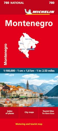 Michelin Montenegro: Straßen- und Tourismuskarte 1:160.000 (MICHELIN Nationalkarten)