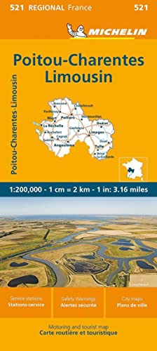 Michelin Poitou-Charentes: Straßen- und Tourismuskarte 1:200.000 (MICHELIN Regionalkarten) von Michelin, Vertrieb durch GRÄFE UND UNZER VERLAG GmbH