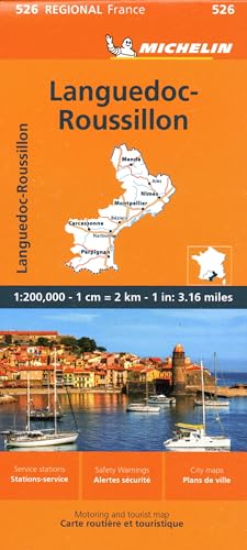Michelin Regional France Languedoc-Roussillon Map (The Michelin Maps, 526)