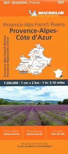 Michelin Regional France Provence-alps-french Riviera Map (Michelin Maps, 527)