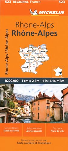 Michelin Regional France Rhone-alps Map (Michelin Maps, 523) von MICHELIN