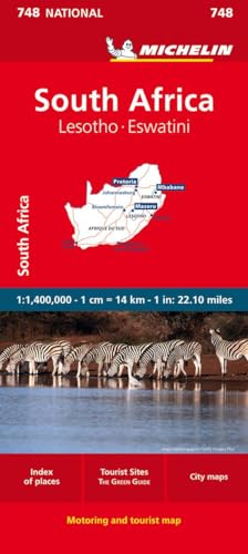 Michelin Südafrika: Straßen- und Tourismuskarte 1: 1.500.000 (MICHELIN Nationalkarten)