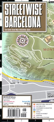 Streetwise Barcelona Map: City Center Street Map of Barcelona, Spain (Michelin Streetwise Maps) von Michelin Editions des Voyages