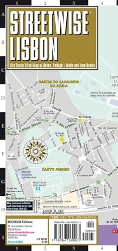 Streetwise Lisbon Map: City Center Street Map of Lisbon, Portugal (Michelin Maps)