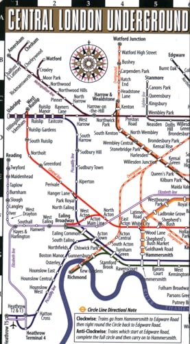 Streetwise London Underground Map: Map of the London Underground, England (Michelin Maps) von Michelin Editions des Voyages