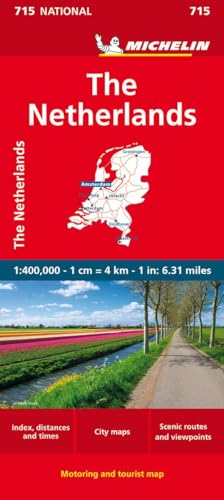 Michelin Niederlande: Straßen- und Tourismuskarte 1:400 000 (MICHELIN Nationalkarten)