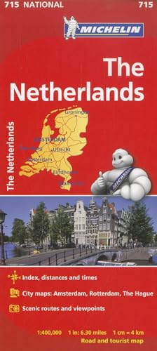Michelin Niederlande: Straßen- und Tourismuskarte 1:400 000 (MICHELIN Nationalkarten)