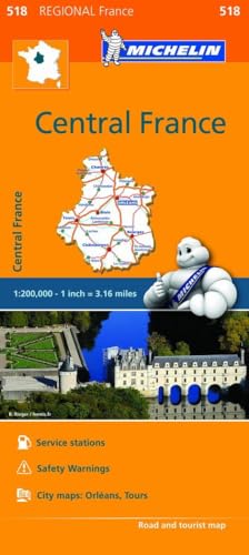 Centre - Michelin Regional Map 518: Map (Michelin Regional Maps, Band 518) von MICHELIN