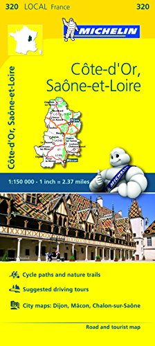 Cote-d'Or, Saone-et-Loire - Michelin Local Map 320: Map (Michelin Map)