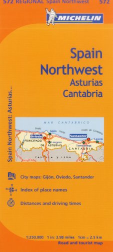 Michelin Spain Northwest, Asturias Cantabria/ Espagne Nord-Ouest Asturies Cantabrie