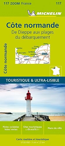 Michelin Normandie Küste: Straßen- und Tourismuskarte 1:200.000 (MICHELIN Zoomkarten)
