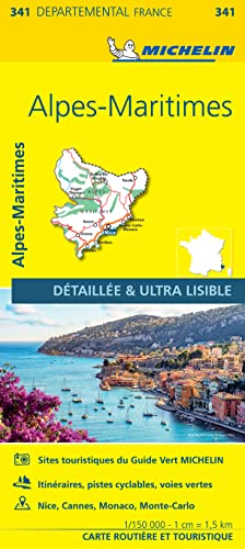 Alpes-Maritimes - Michelin Local Map 341 von MICHELIN