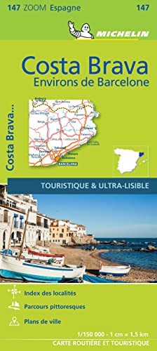 Carte zoom 11147 Costa Brava (Environs de Barcelone)