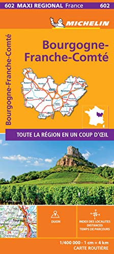 BOURGOGNE-FRANCHE-COMTE, France - Michelin Maxi Regional Map 602: Map (France Maxi Regional)