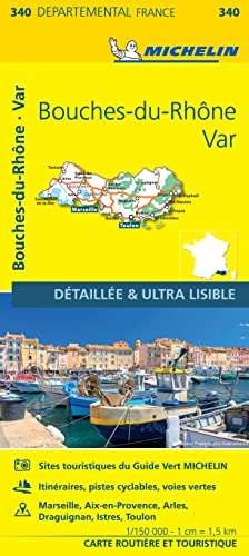 Bouches-du-Rhone Var - Michelin Local Map 340: Map