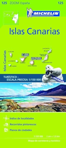 Michelin Islas Canarias: Straßen- und Tourismuskarte 1:150.000 (MICHELIN Zoomkarten, Band 142) von MICHELIN