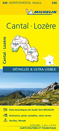 Cantal, Lozire - Michelin Local Map 330 Cantal, Lozire - Michelin Local Map 330